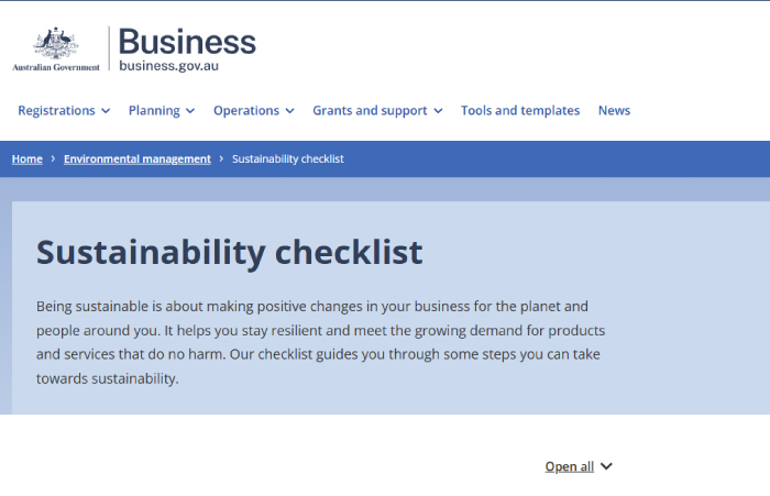 vir The Sustainability Checklist D